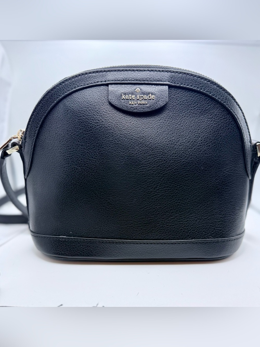 kate spade Black Pebbled Dome Crossbody Bag